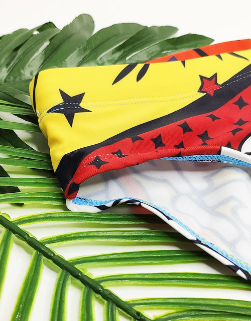 Load image into Gallery viewer, Men&#39;s Cartoon Printed English Swim Briefs Beach Swim Briefs
