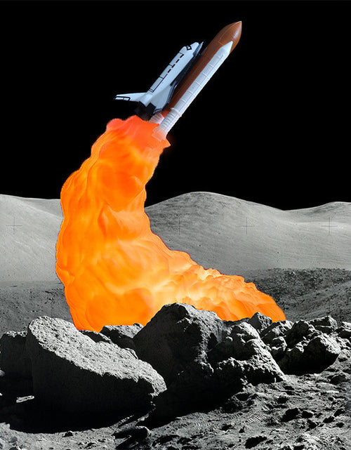 Load image into Gallery viewer, 3D Print Rocket Space Shuttle Lamp Night Lamp
