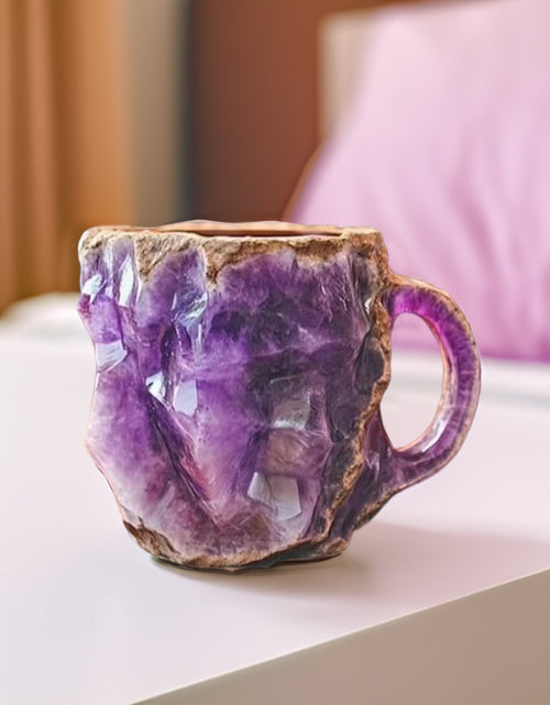 Load image into Gallery viewer, Healing &amp; Spiritual Gifts: New Multi-Color Natural Mineral Crystal Mug. Colorful Crystal Christmas Mug for Coffee, Perfect for Festival.
