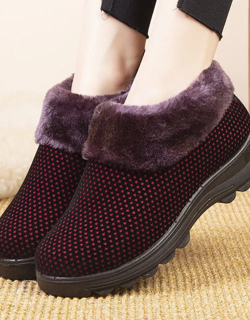 Load image into Gallery viewer, Women&#39;s Cotton Shoes Winter Fleece-lined Non-slip Thickening Thermal

