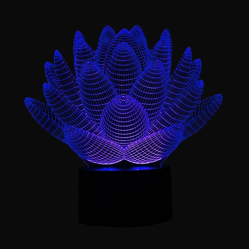 Luz de noche de loto