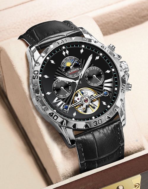 Load image into Gallery viewer, Men&#39;s Fashion Hollowed-out Watch Automatic Mechanical Watch
