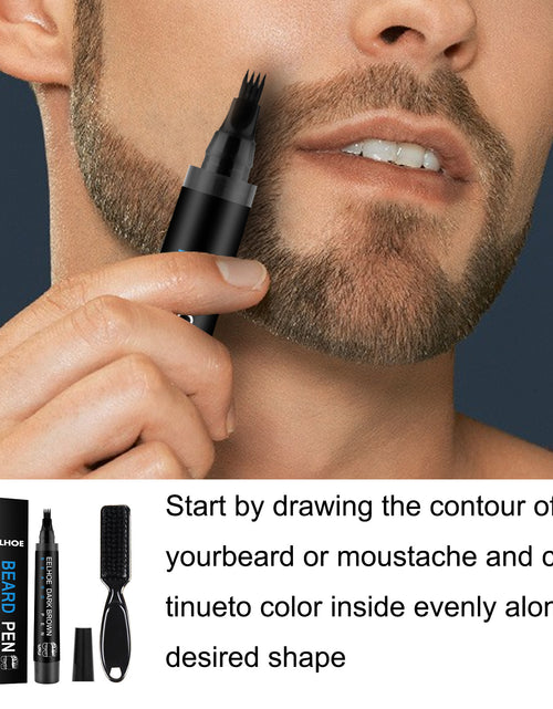 Load image into Gallery viewer, Foreign Trade Cross-Border Beard Filler Pen Kit, Waterproof, Sweat Resistant, Makeup Free Beard Pen Beard Pen
