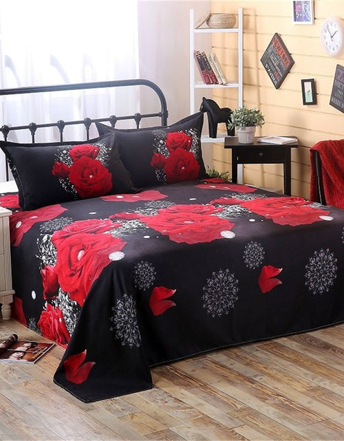 Load image into Gallery viewer, 2/3Pcs Red Dream 3D Oil Painting Rose Printed Bedding Set Queen King Size Quilt Cover Bed Sheet Pillowcases
