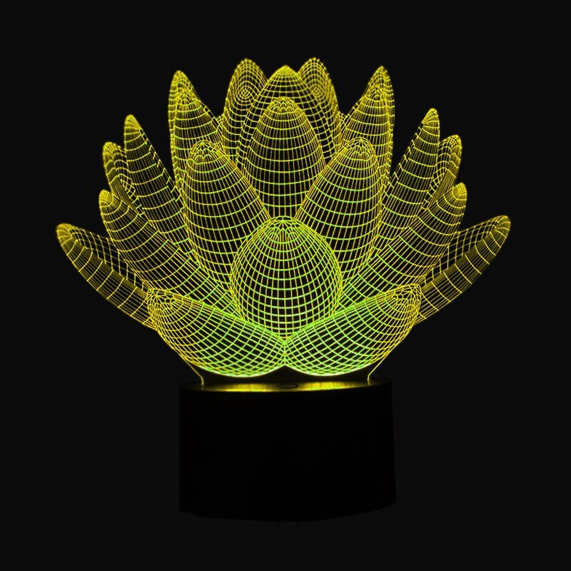 Luz de noche de loto