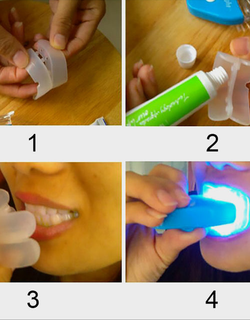 Bild in Galerie-Viewer laden, Oral Gel Zähne Zahnaufhellung Whitener Dental Bleaching LED
