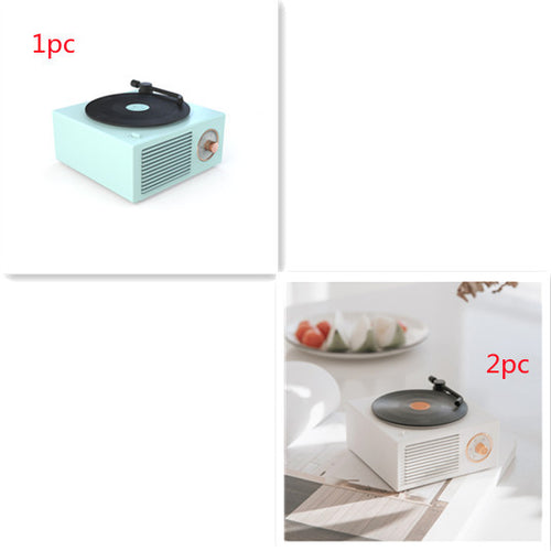 Cargar imagen en el visor de la galería, Minialtavoz portátil inalámbrico retro con fonógrafo y compatible con Bluetooth 
