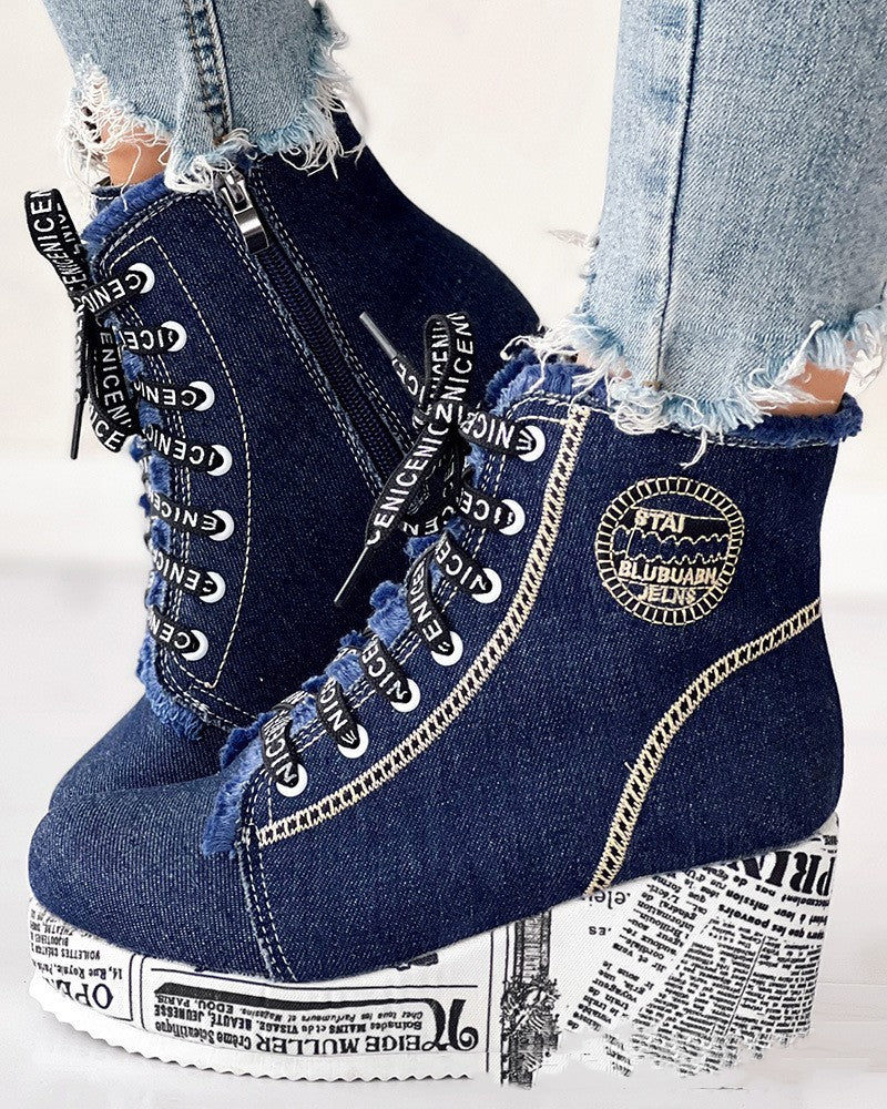 European And American Women's Clothing Colorful Sneakers