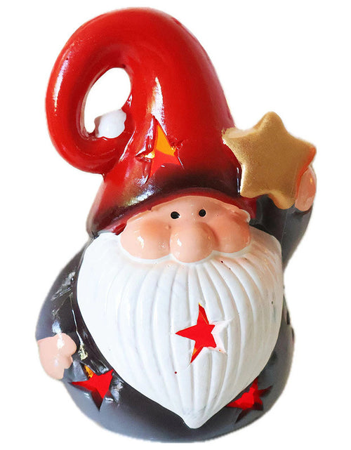 Bild in Galerie-Viewer laden, Weihnachtsmann Hohl Ambiente Licht Weihnachtsbaum Glocke Dekorative Anhänger
