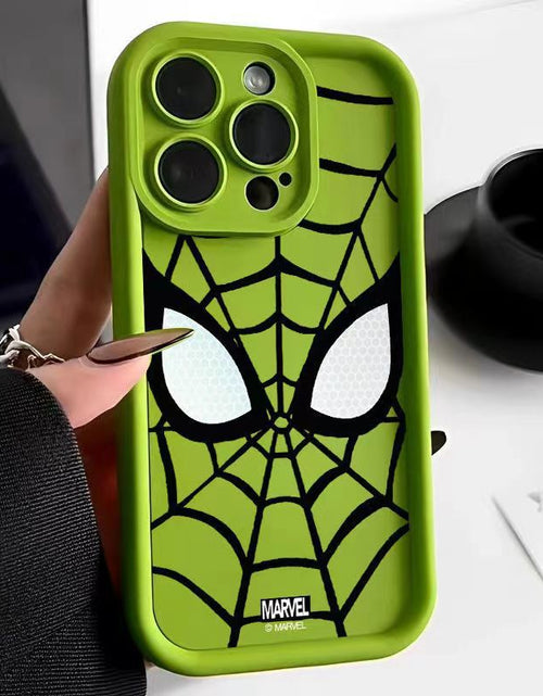 Cargar imagen en el visor de la galería, Spider Man iPhone 14 Promax Matte Silicone Soft Case for Apple Phone Case
