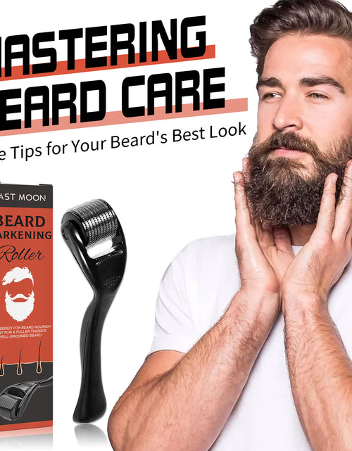 Load image into Gallery viewer, Beard Bushy Roller, Strong Root Moistens Soft Light For Men Nourishing Bushy Growing Beard Comb
