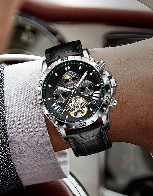 Load image into Gallery viewer, Men&#39;s Fashion Hollowed-out Watch Automatic Mechanical Watch
