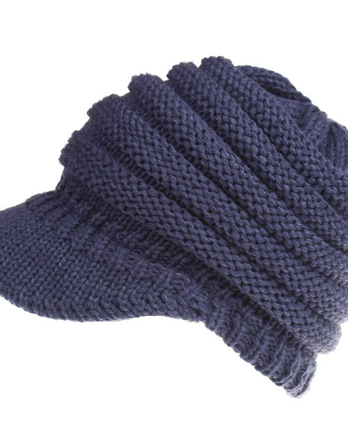 Load image into Gallery viewer, Women Ponytail Beanies Autumn Winter Hats Female Soft Knitting Caps Warm Ladies Skullies
