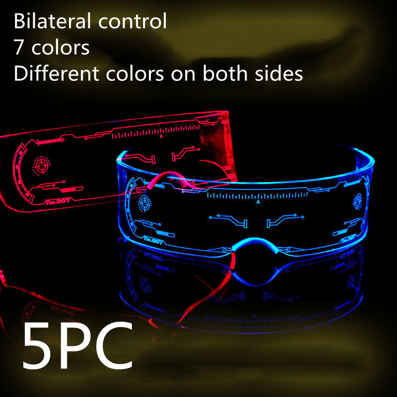 LED Luminous Futuristic Style Glasses