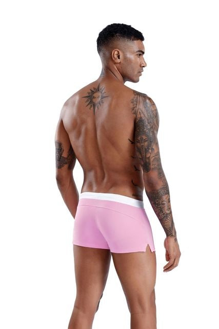 Boxer low waist swim trunks