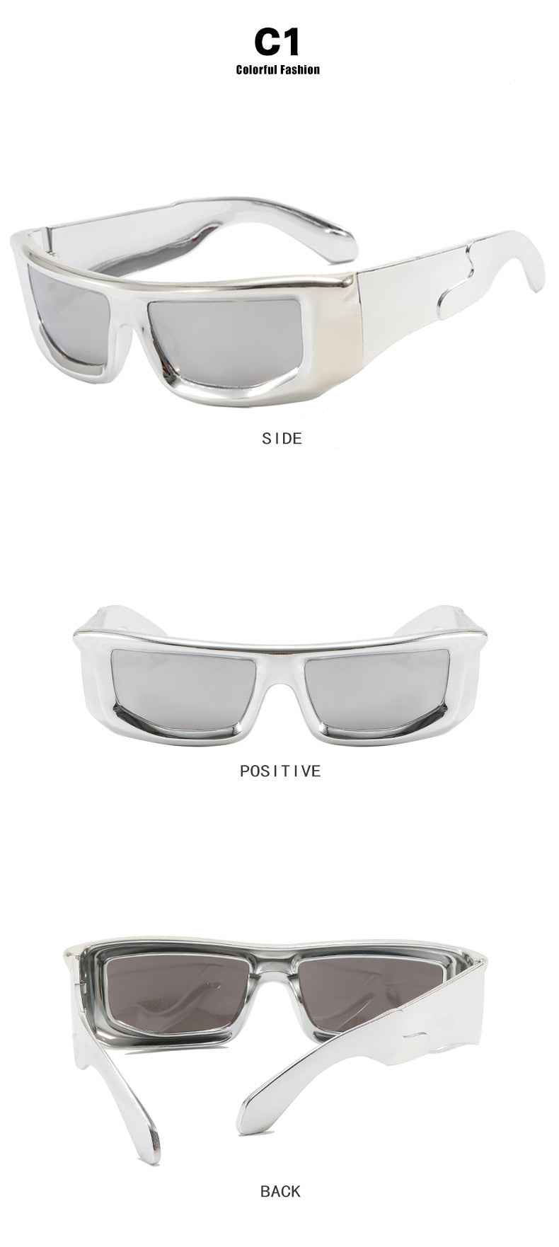 Gafas de sol futuristas con parasol