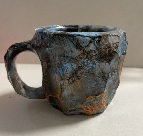 Load image into Gallery viewer, 400ml Resin Mineral Crystal Coffee Mugs With Handles Elegant Fake Mineral Crystal Cup For Workplace Home Decor Christmas Gift Kitchen Gadgets
