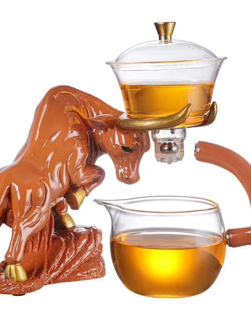 Load image into Gallery viewer, Niu Zhuan Qiankun Glass Semi-Automatic Tea Maker
