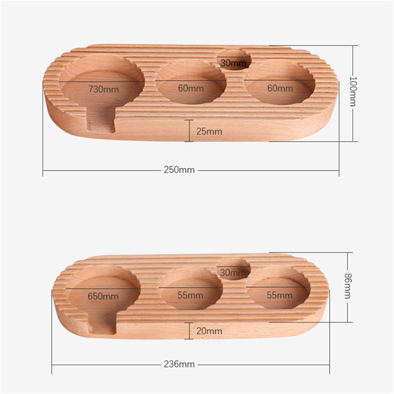 Coffee Press Base Wooden Storage Base