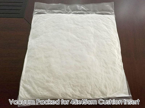 Load image into Gallery viewer, Square White Peached Fabric Cushion Insert Decorative Pillows PP cotton filling 450g for 45x45cm
