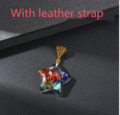 Colgante de cristal de energía curativa Reiki retro, piedra natural para yoga, meditación, joyería espiritual de los 7 chakras, collar, amuleto