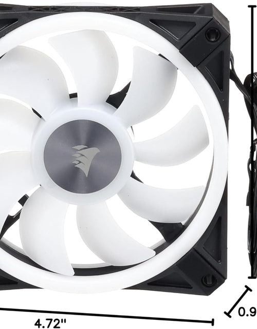 Load image into Gallery viewer, QL Series, Ql120 RGB, 120Mm RGB LED Fan, Triple Pack with Lighting Node Core, Black, Compatible with Desktop
