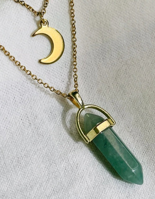 Load image into Gallery viewer, Moon Hexagonal Column Pendant
