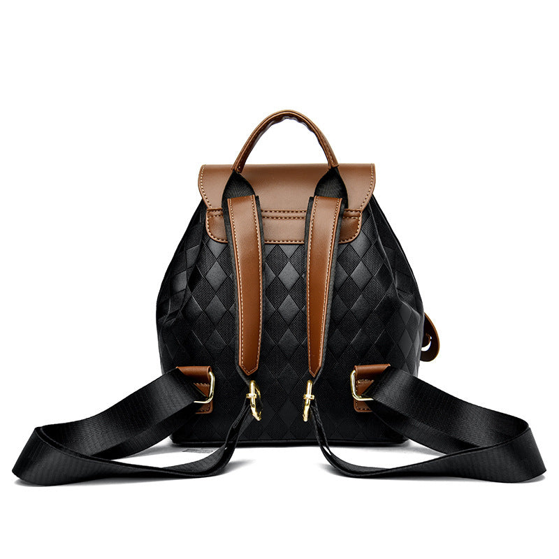 Casual Multifunction Leather Backpack