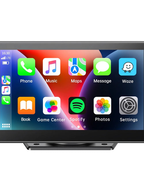 Cargar imagen en el visor de la galería, Toguard 6.86&quot; Portable Wireless Car Stereo Receiver Carplay &amp; Android Auto Screen with 2.5K Dash Cam, 1080P Backup Camera, GPS Navigation for Car Bluetooth, Airpay, AUX/FM, Googel, Siri, 64GB SD Card
