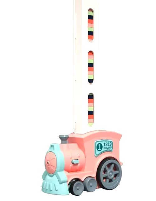 Cargar imagen en el visor de la galería, Domino Children&#39;S Puzzle Building Blocks Automatically Put Small Train Chain Reaction Mechanism
