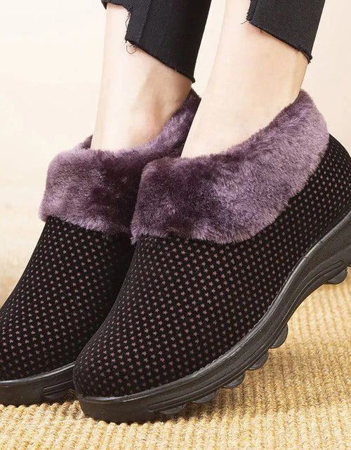 Load image into Gallery viewer, Women&#39;s Cotton Shoes Winter Fleece-lined Non-slip Thickening Thermal
