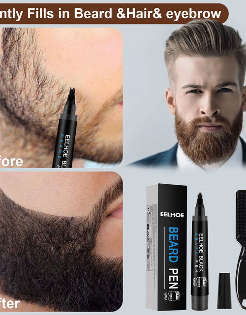 Load image into Gallery viewer, Foreign Trade Cross-Border Beard Filler Pen Kit, Waterproof, Sweat Resistant, Makeup Free Beard Pen Beard Pen
