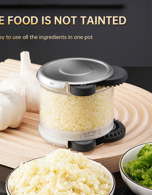 Load image into Gallery viewer, Smashed garlic roller garlic stir garlic artifact manual pull garlic pressure garlic kitchen gadgets
