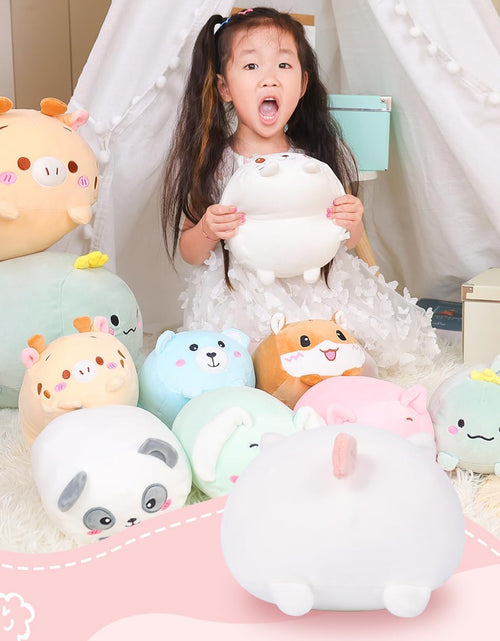 Cargar imagen en el visor de la galería, 23.6 Inch Cute White Cat Plush Stuffed Animal Cylindrical Body Pillow,Super Soft Cartoon Hugging Toy Gifts for Bedding, Kids Sleeping Kawaii Pillow
