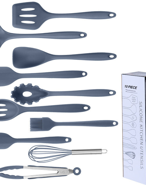 Load image into Gallery viewer, 10-piece Silicone Kitchenware Non-stick Cooking Spatula Set
