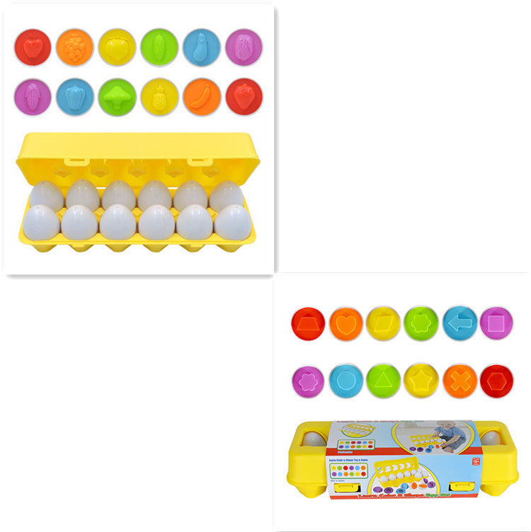 Baby-Lernen-Pädagogisches Spielzeug Smart Egg Toy Spiele Form Matching Sorter Spielzeug Montessori Eier Spielzeug für Kinder Kinder