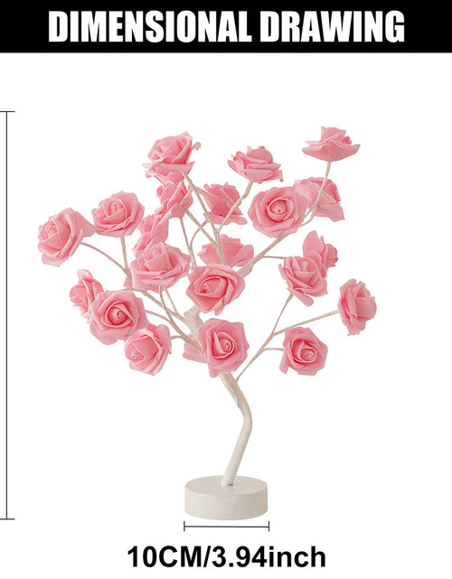 Cargar imagen en el visor de la galería, USB Battery Operated LED Table Lamp Rose Flower Bonsai Tree Night Lights Garland Bedroom Decoration Christmas Lights Home Decor
