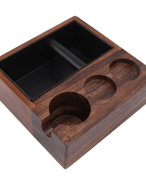 Load image into Gallery viewer, Wooden Coffee Filter Tamper Holder Portafilter Stand Home Kitchen Cafe Machine Accessories
