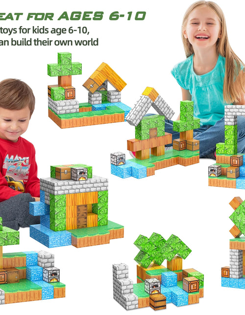 Bild in Galerie-Viewer laden, Magnetic Building Blocks-Build Mine Magnet World Set, Gift for Girls Boys Toys Age 4-6 5-7 8-13 STEM Fidget Building Cube Sensory Kids Games
