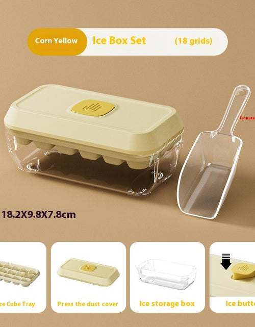 Load image into Gallery viewer, Food Grade Press Ice Cube Mold Homemade Ice Cube Tray
