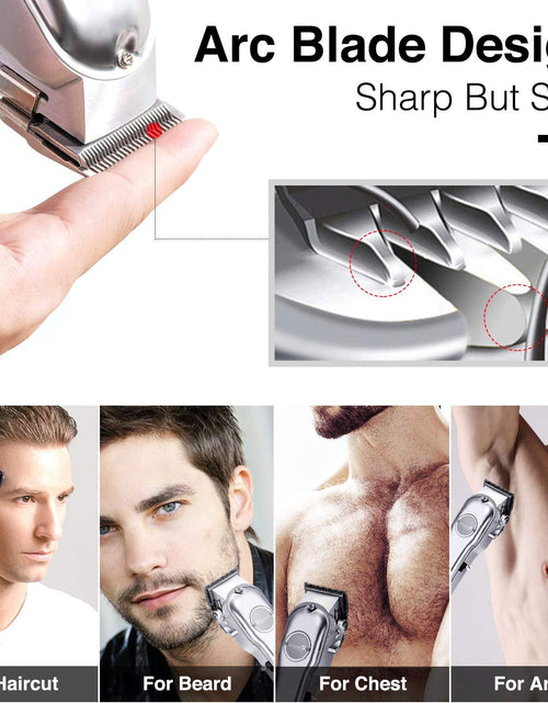 Bild in Galerie-Viewer laden, Haarschneider für Männer, 3-in-1, IPX7 wasserdicht, Bartschneider, Pflegeset, kabelloser Haarschneider für Frauen und Kinder, LED-Anzeige, wiederaufladbar über USB, Amazon verboten
