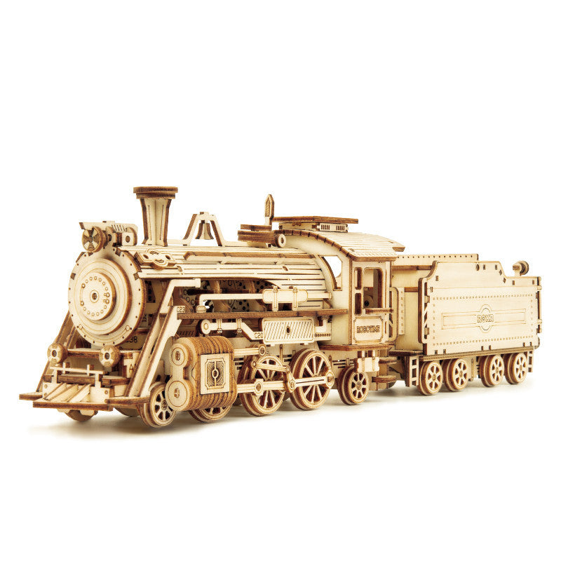 Diy Wooden Decompression  Large And Difficult Assembled Toy Car