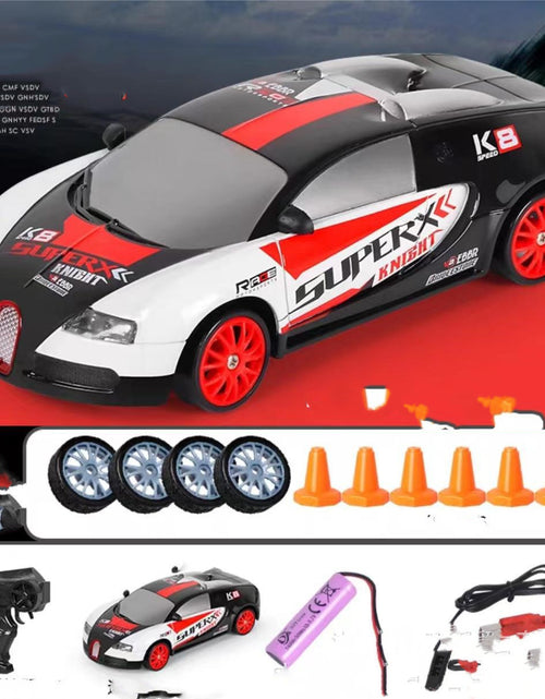 Bild in Galerie-Viewer laden, 2,4G Drift Rc Auto 4WD RC Drift Auto Spielzeug Fernbedienung GTR Modell AE86 Fahrzeug Auto RC Rennwagen Spielzeug für Kinder Weihnachtsgeschenke
