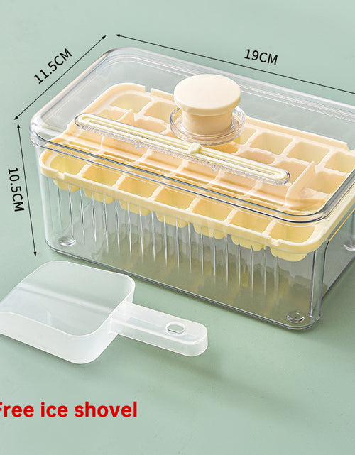 Load image into Gallery viewer, Press Type Ice Cube Ice Box Refrigerator Ice Cube Artifact Silicone Mold With Cover Household Sealed Food Grade Ice Maker
