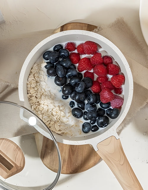 Load image into Gallery viewer, Medical stone non-stick pot soup pot stew pot frying pan wok milk pot frying pan steaming marble granite pot set
