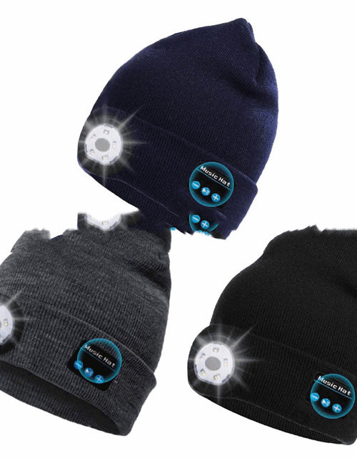 Bild in Galerie-Viewer laden, Bluetooth Headset Hat Led Luminous Wireless Music
