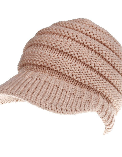 Load image into Gallery viewer, Women Ponytail Beanies Autumn Winter Hats Female Soft Knitting Caps Warm Ladies Skullies
