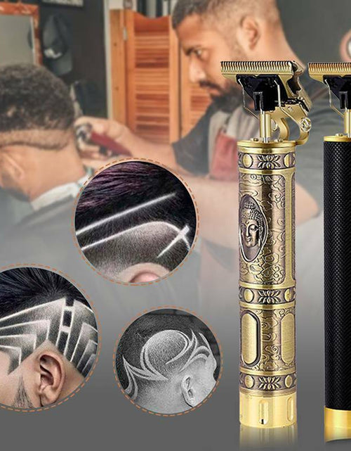 Bild in Galerie-Viewer laden, USB Elektrische Haarschneidemaschine Wiederaufladbarer Rasierer Bartschneider Professionelle Männer Haarschneidemaschine Bart Friseur Haarschnitt
