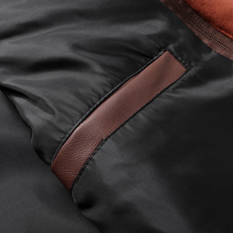 Leather jacket men's slim fit zipper PU jacket autumn men's leather jacket jacket black