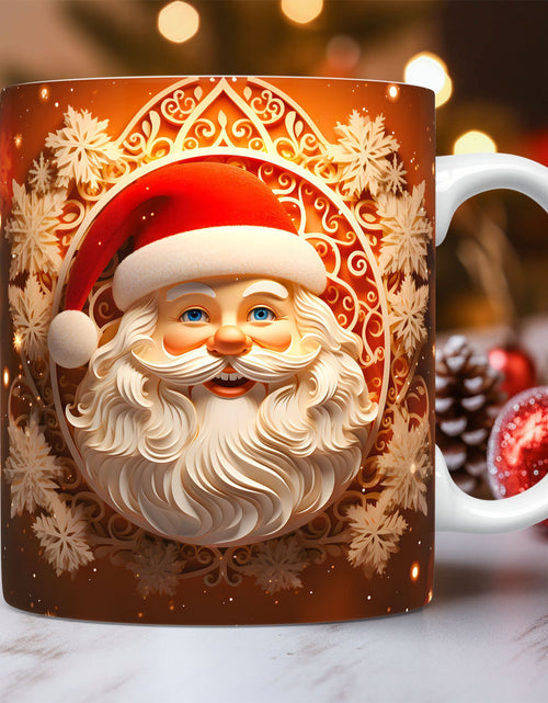 Bild in Galerie-Viewer laden, Kreative 3D-Weihnachtstasse aus Keramik, einzigartiges Weltraum-Design, Schneemann, Weihnachtsmann, Kaffeetasse, Teetasse, Milchbecher, Weihnachtsgeschenke für Kinder und Erwachsene, Küchenhelfer
